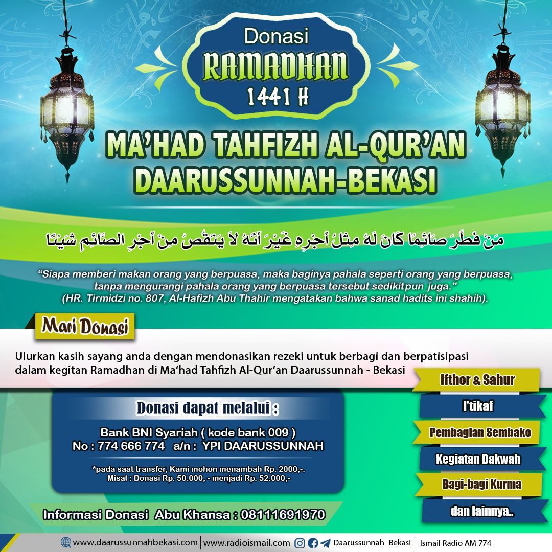 Donasi Ramadhan 1441 H